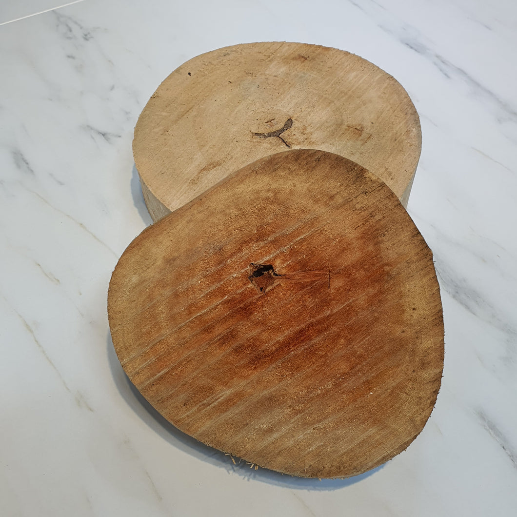 Round wood base