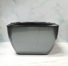 Load image into Gallery viewer, SW Square Grey Glossy Planter (PA4/b)
