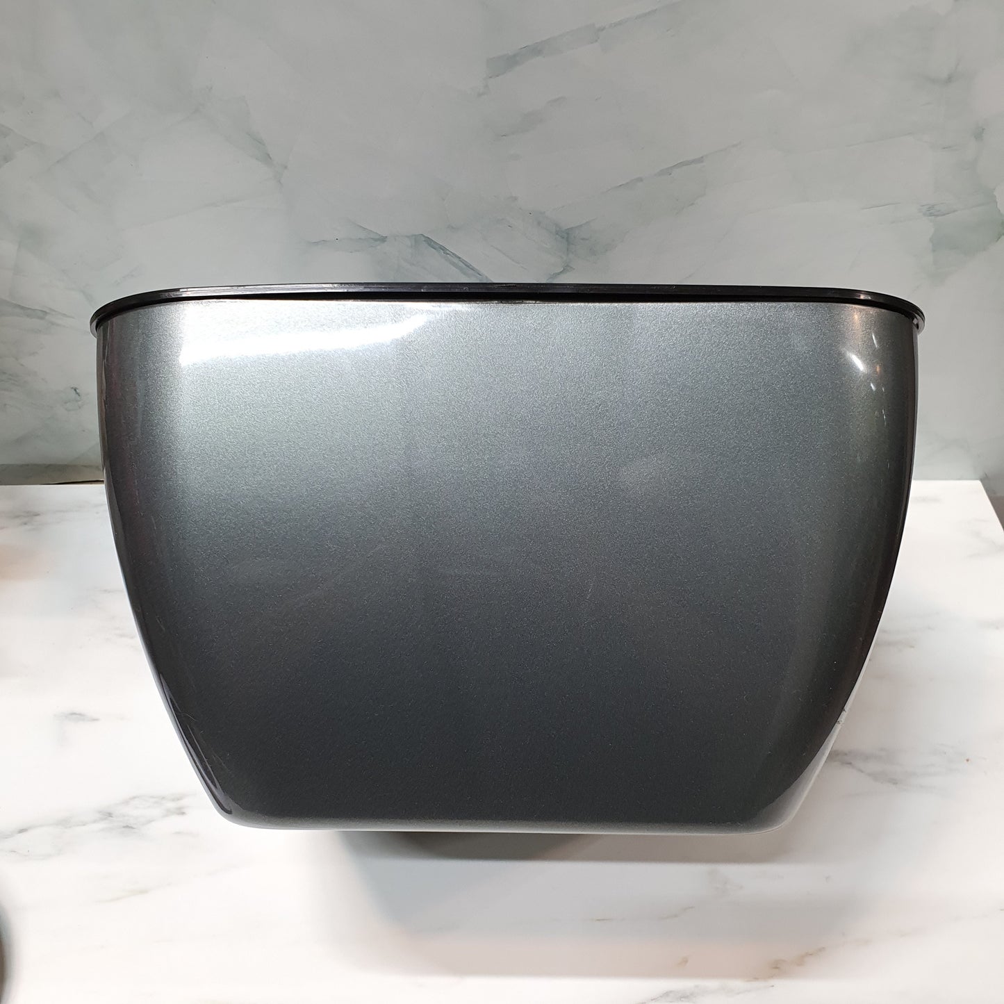 SW Square Grey Glossy Planter (PA4/b)