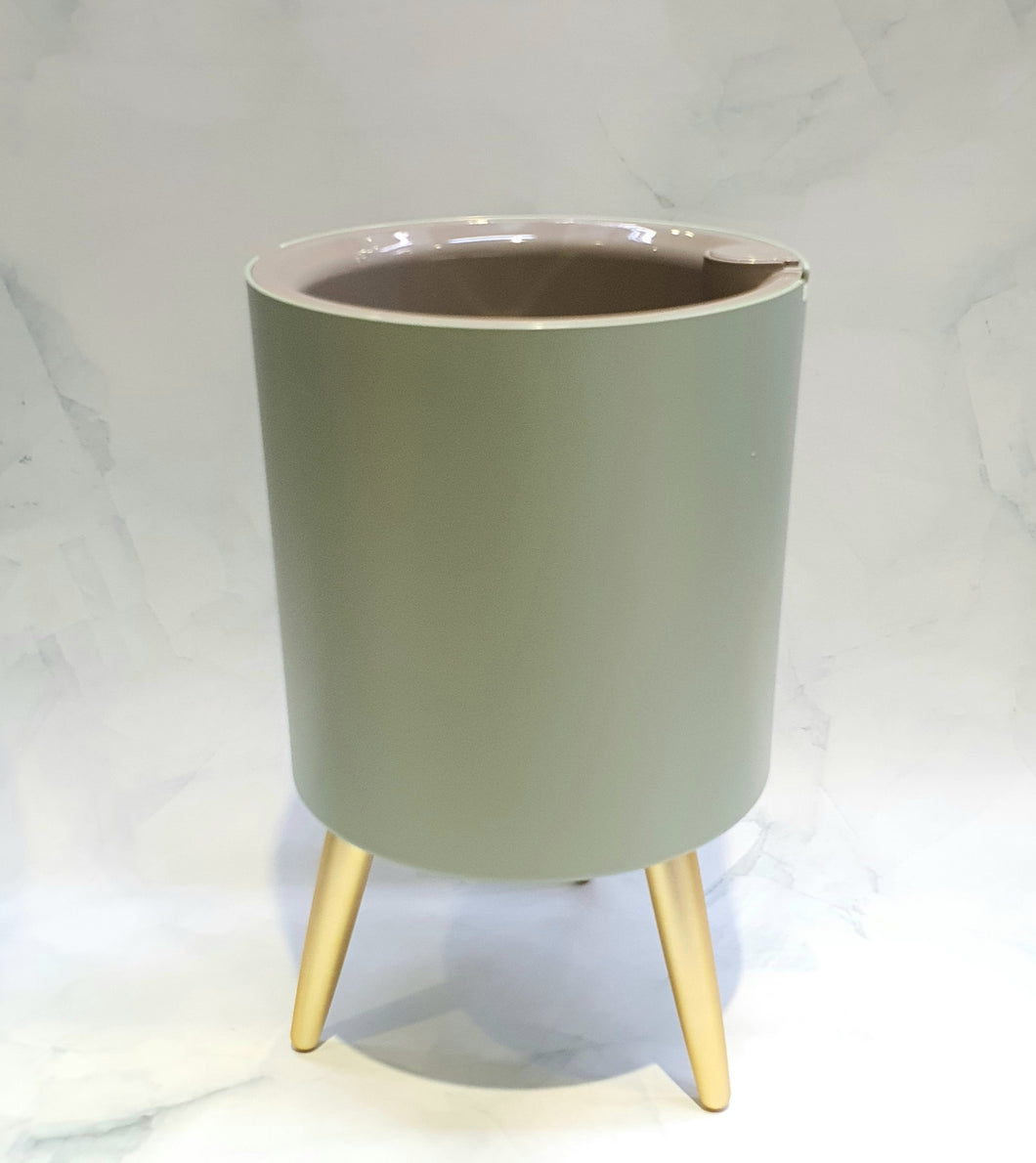Smart Round Teal Green Pot with Gold leg IS Series (PA12/b)