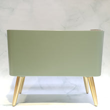 Load image into Gallery viewer, Smart Rectangular Teal Green Pot with Gold legs (IS Series PA11/b)
