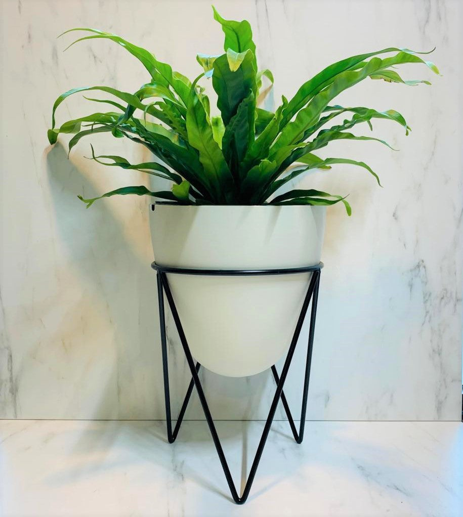 Smart Egg Shape Self Watering Pot on Iron Stand (IS Series) - Pot only (PA14)