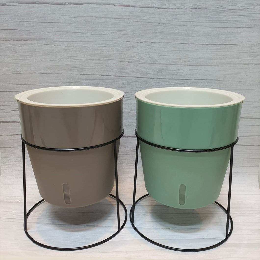 Round Self Watering Pots (in 4 Colours) - Pot only (PA2 Series)